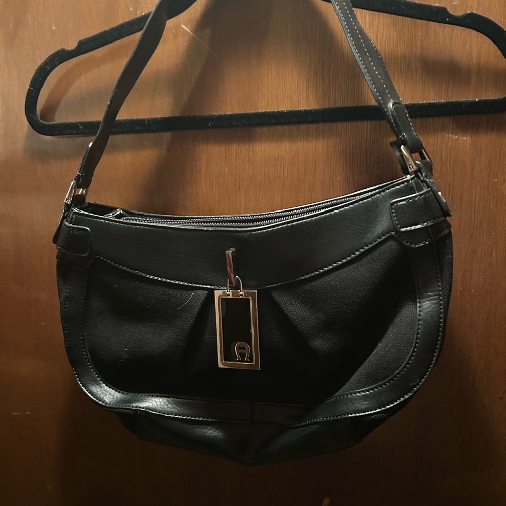 Etienne Aigner Black Shoulder Bag